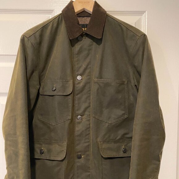 Buck Mason Waxed Canvas Jacket - Olive - XS - Picture 1 of 6